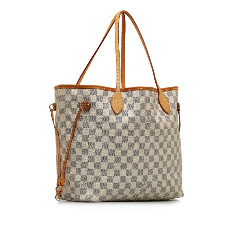 LOUIS VUITTON Damier Azur Neverfull MM Tote Bag - Logoexplore - Image 2