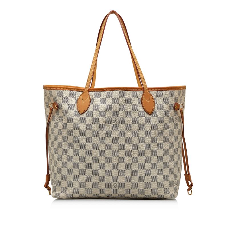 LOUIS VUITTON Damier Azur Neverfull MM Tote Bag - Logoexplore - Image 3