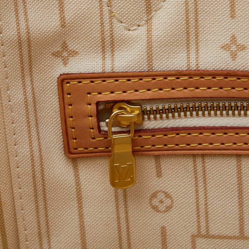 LOUIS VUITTON Damier Azur Neverfull MM Tote Bag - Logoexplore - Image 9