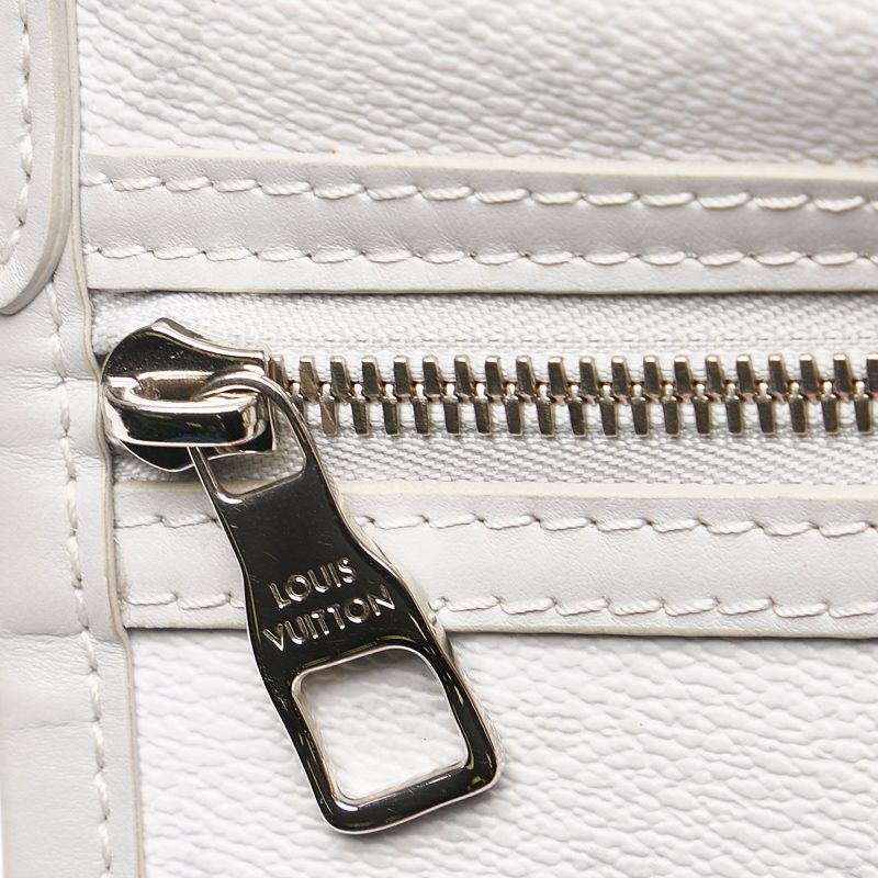 Louis Vuitton Double Flat Bag White Logo Story Monogram Canvas - Logoexplore - Image 8