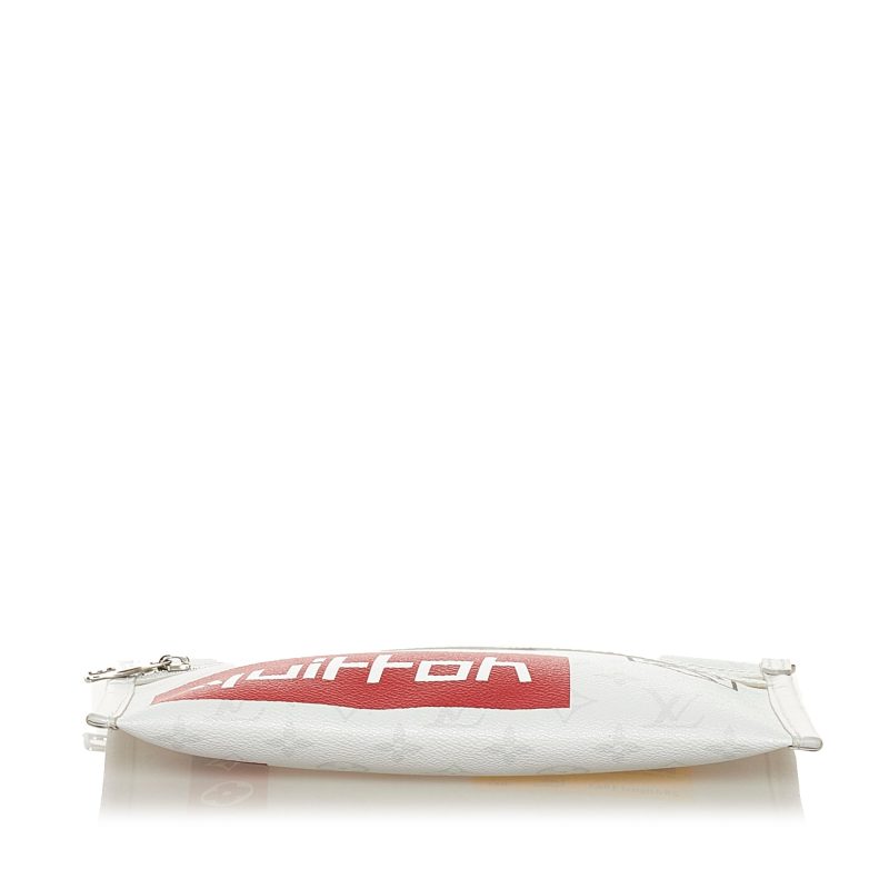 Louis Vuitton Double Flat Bag White Logo Story Monogram Canvas - Logoexplore - Image 5