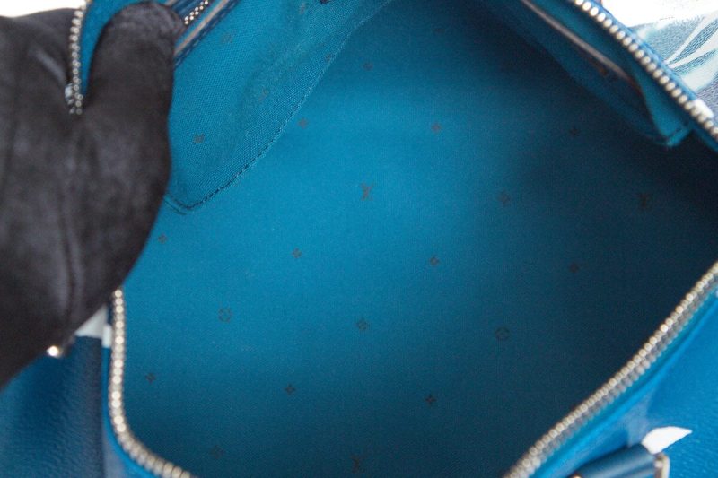 Louis Vuitton Blue Monogram Escale Speedy 3 Bandouliere Handbag - Logoexplore - Image 7