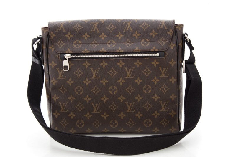 Louis Vuitton Brown & Black Monogram Messenger Bag - Logoexplore - Image 4