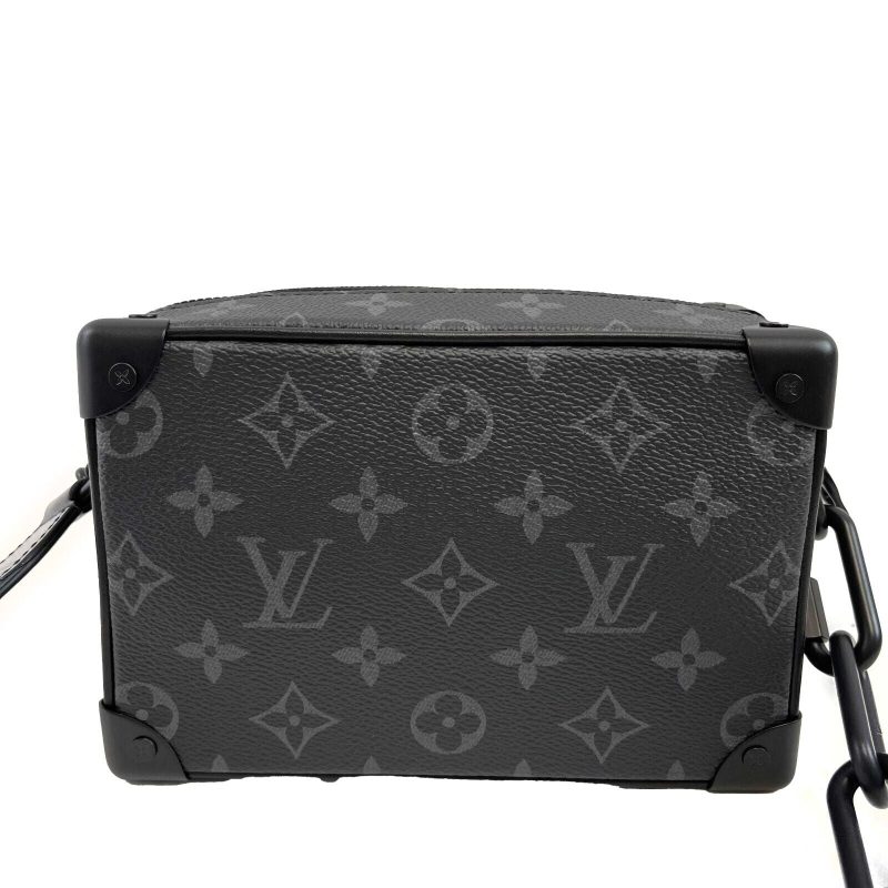 LOUIS VUITTON Excellent Mini Soft Trunk Monogram Eclipse Black Handbag - Logoexplore - Image 8