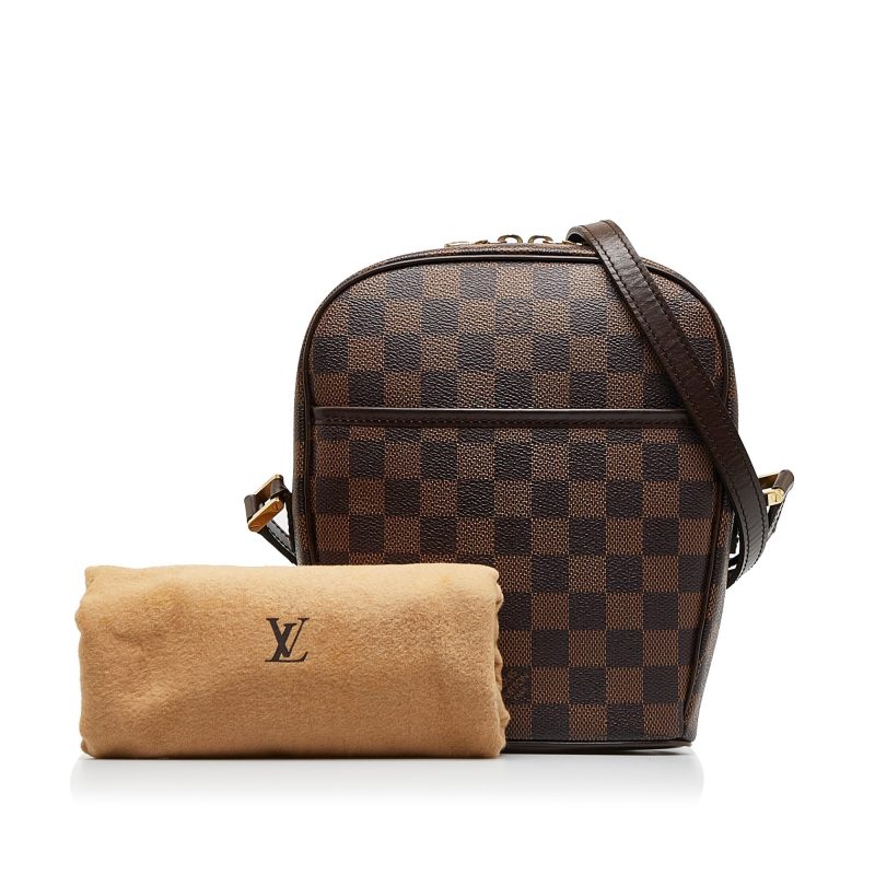 LOUIS VUITTON Damier Ebene Ipanema PM Crossbody Bag - Logoexplore - Image 10