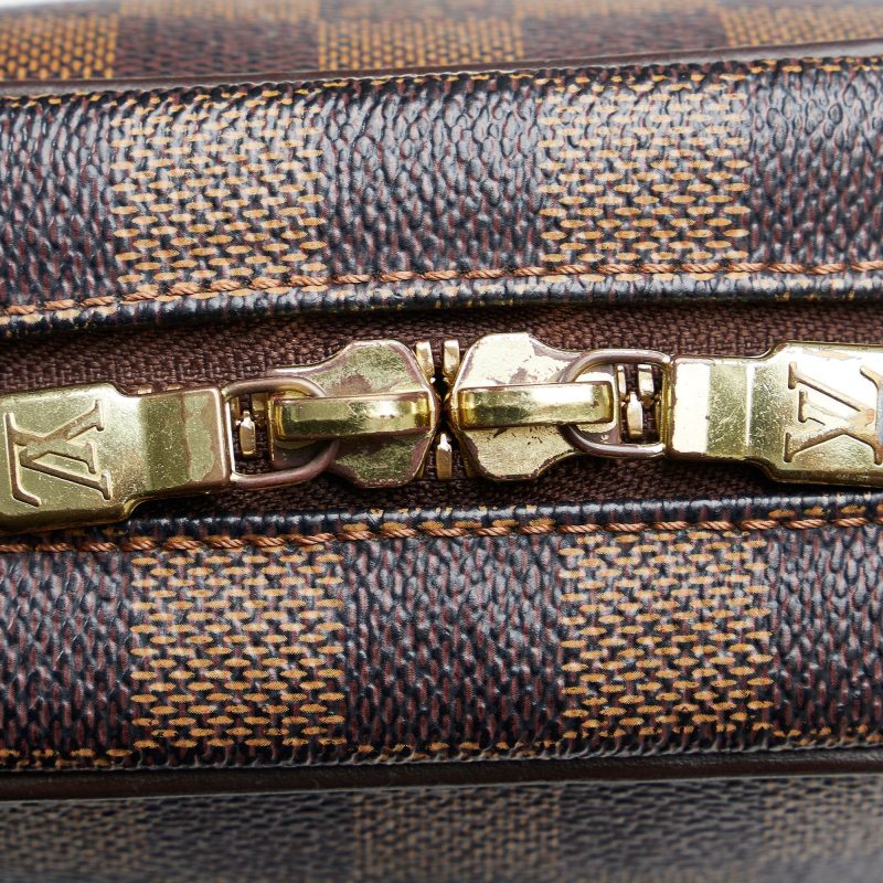 LOUIS VUITTON Damier Ebene Ipanema PM Crossbody Bag - Logoexplore - Image 8
