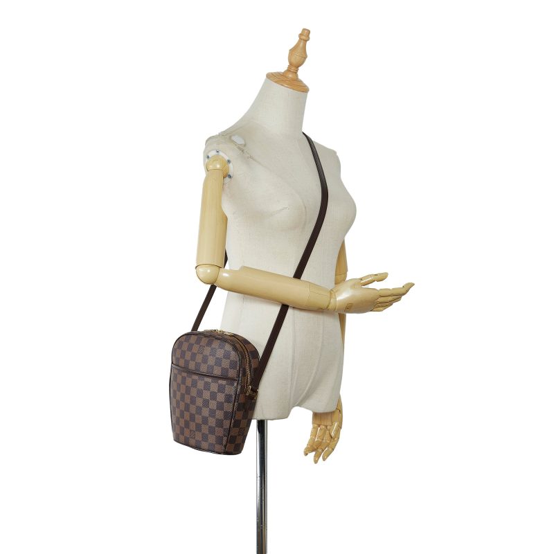 LOUIS VUITTON Damier Ebene Ipanema PM Crossbody Bag - Logoexplore - Image 9