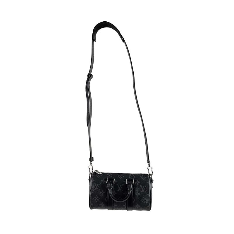 LOUIS VUITTON Excellent Reverse Monogram Eclipse Keepall XS Black Crossbody Bag - Logoexplore - Image 2