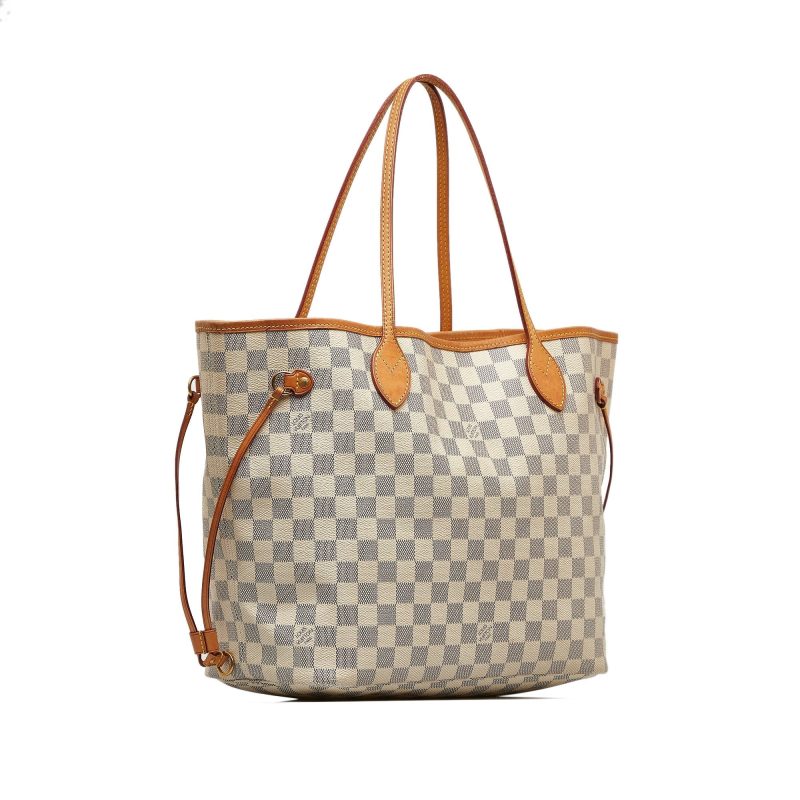 LOUIS VUITTON Damier Azur Neverfull MM Tote Bag - Logoexplore - Image 2