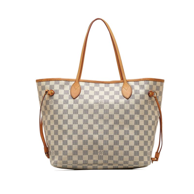 LOUIS VUITTON Damier Azur Neverfull MM Tote Bag - Logoexplore - Image 3