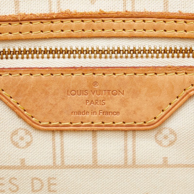 LOUIS VUITTON Damier Azur Neverfull MM Tote Bag - Logoexplore - Image 6