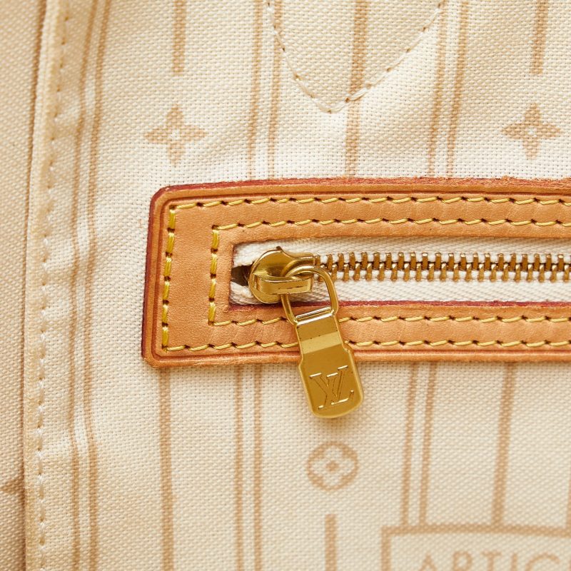 LOUIS VUITTON Damier Azur Neverfull MM Tote Bag - Logoexplore - Image 8