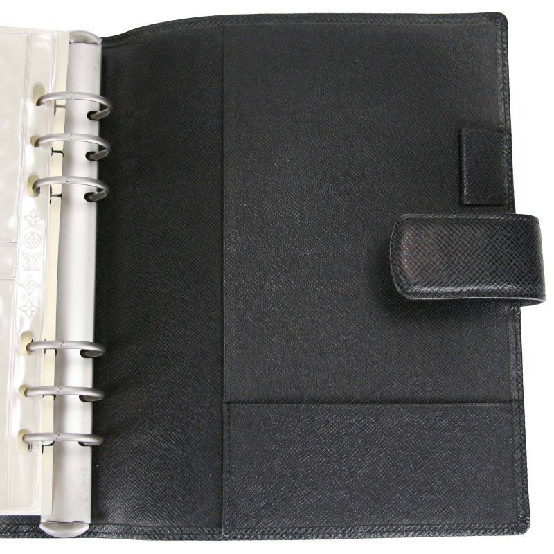 Louis Vuitton Filofax Black Taiga Leather - Logoexplore - Image 8