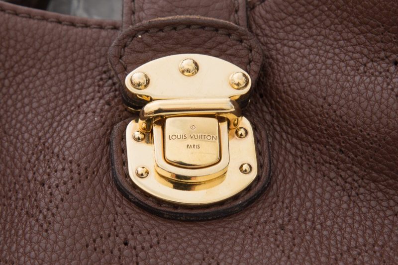 Louis Vuitton Brown Leather Monogram Mahina Hobo Handbag - Logoexplore - Image 7