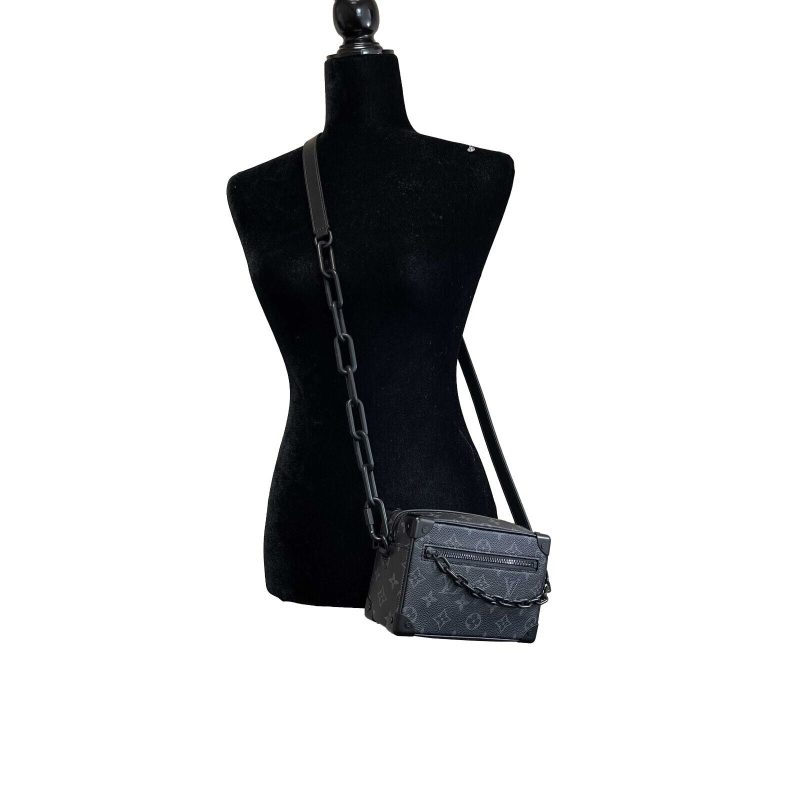 LOUIS VUITTON Excellent Mini Soft Trunk Monogram Eclipse Black Handbag - Logoexplore - Image 10
