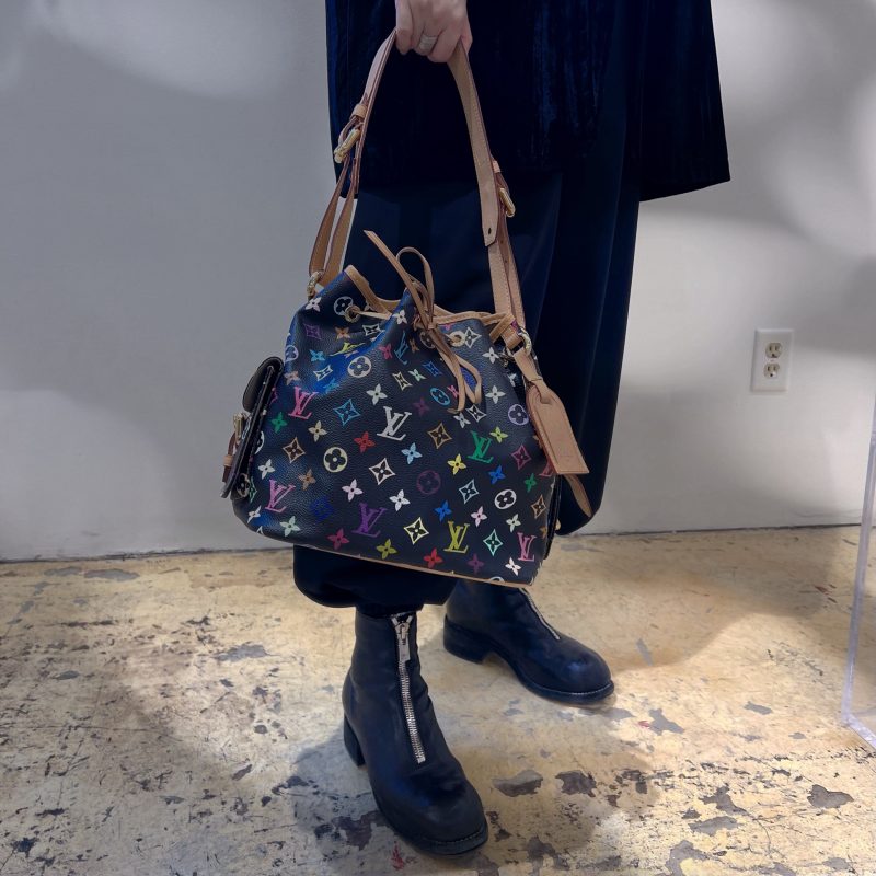 Louis Vuitton Black Monogram Multicolor Petit Noe Bag - Logoexplore - Image 2