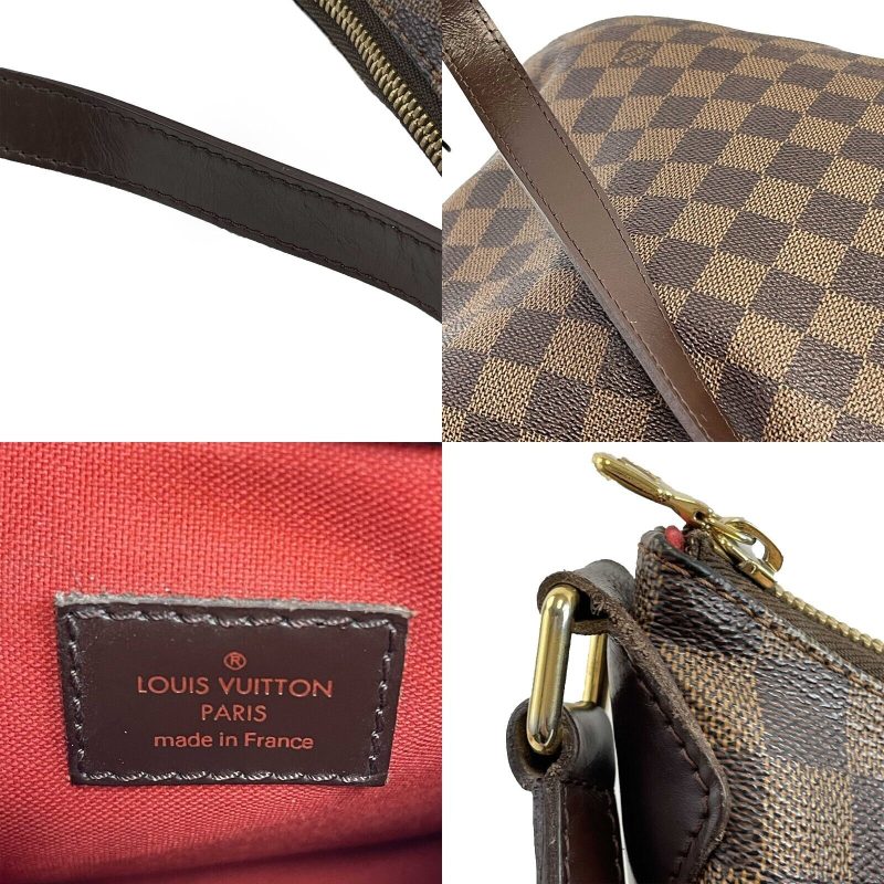 LOUIS VUITTON Excellent Damier Ebene Bloomsbury PM Brown Crossbody Bag - Logoexplore - Image 5