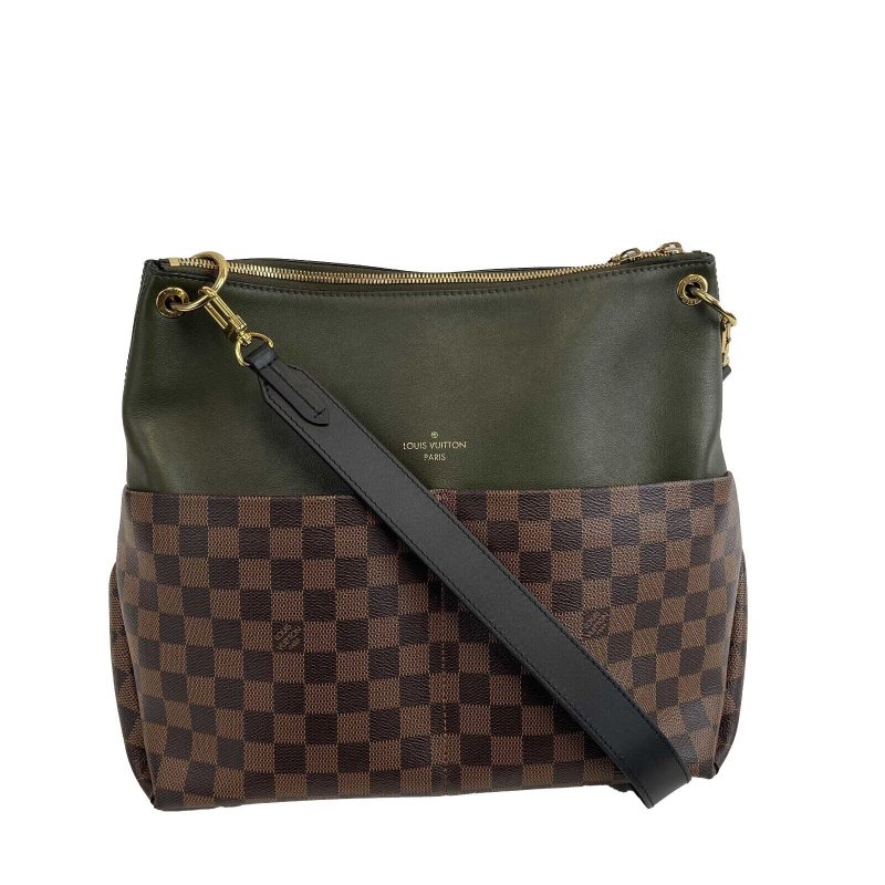 LOUIS VUITTON Damier Ebene Canvas Maida Hobo - Brown/Green Shoulder Bag - Logoexplore