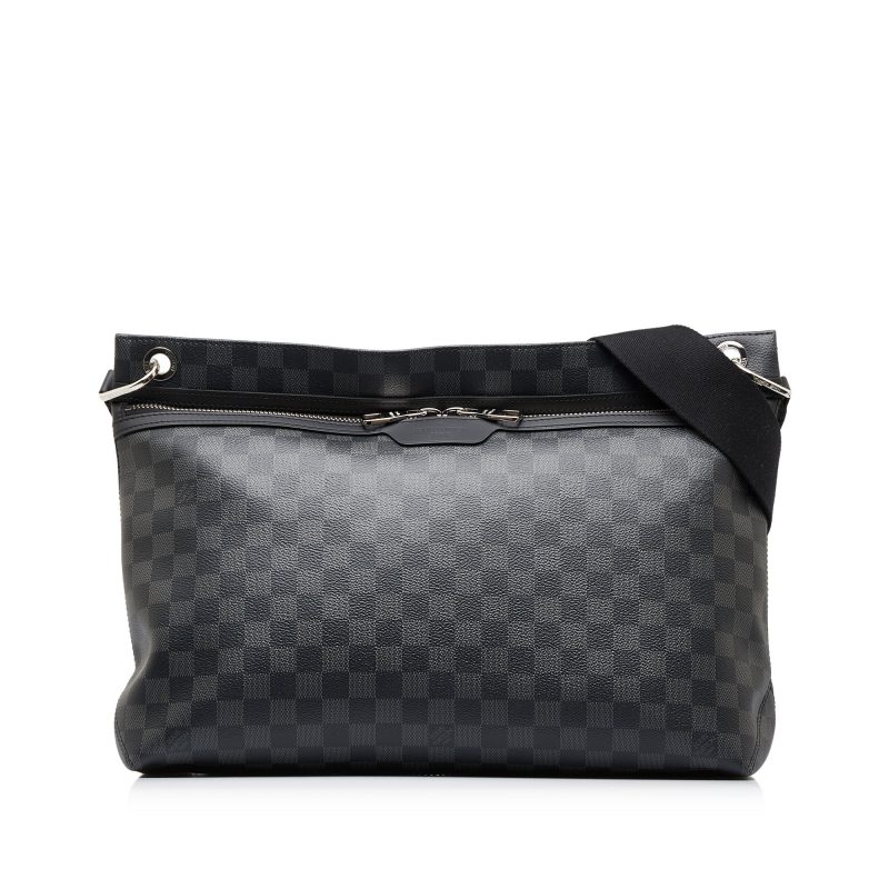 LOUIS VUITTON Damier Graphite Hunter Crossbody Bag - Logoexplore