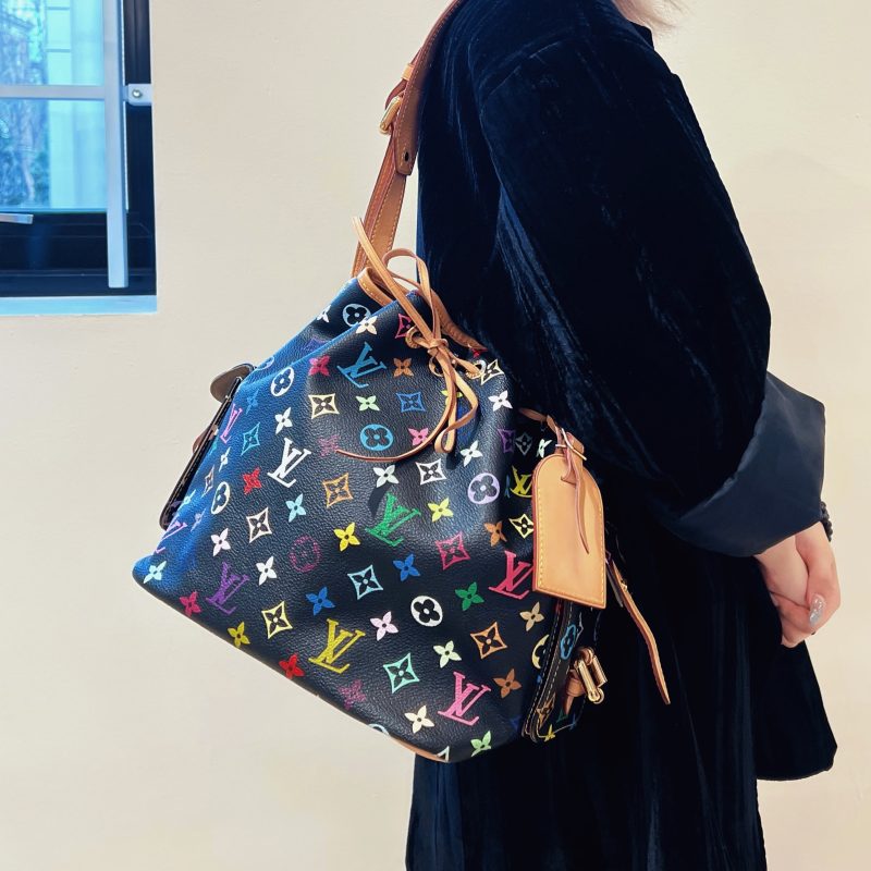 Louis Vuitton Black Monogram Multicolor Petit Noe Bag - Logoexplore