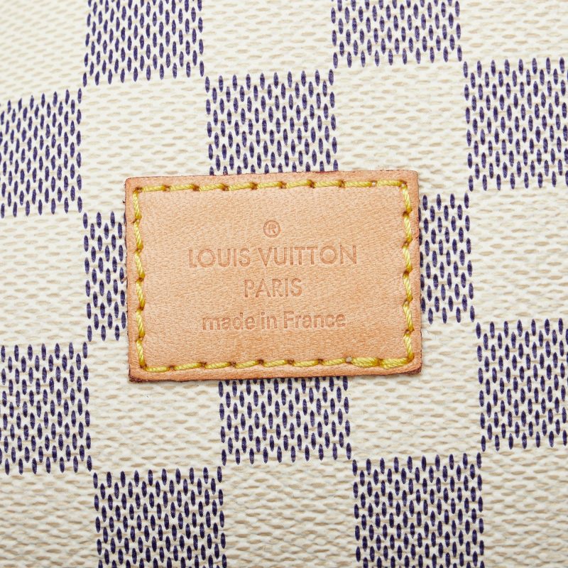 LOUIS VUITTON Damier Azur Saumur Crossbody Bag - Logoexplore - Image 7