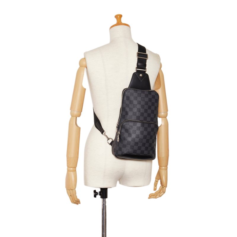 LOUIS VUITTON Damier Graphite Avenue Sling Crossbody Bag - Logoexplore - Image 9