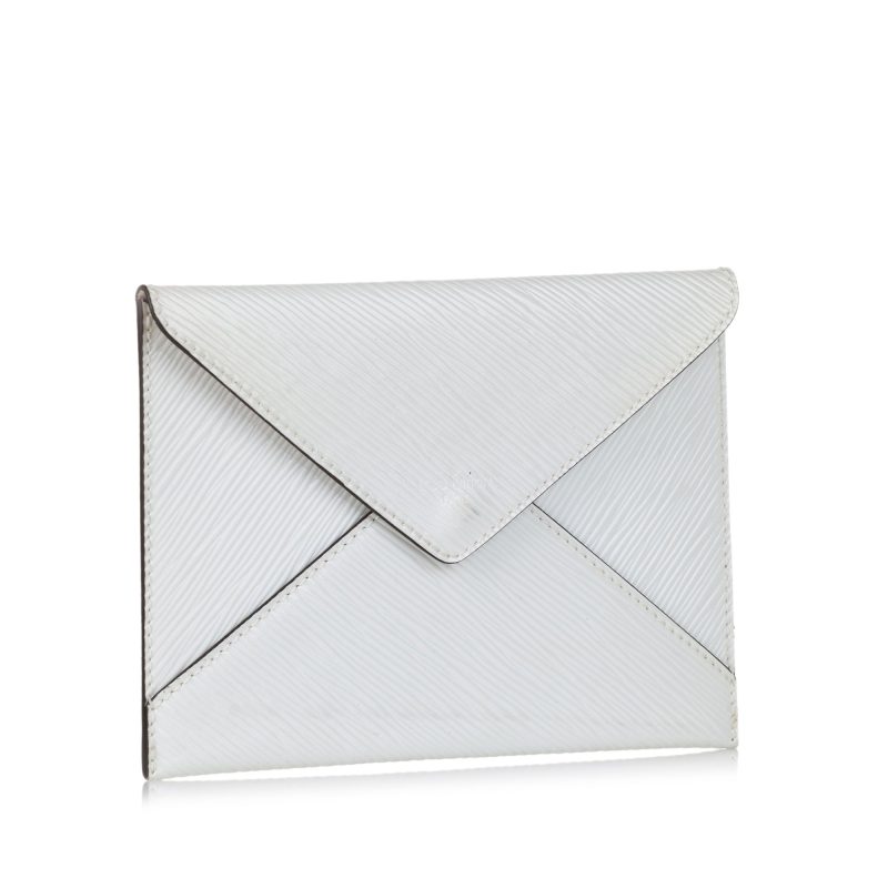 Louis Vuitton Envelope Clutch Electric White Epi - Logoexplore - Image 2