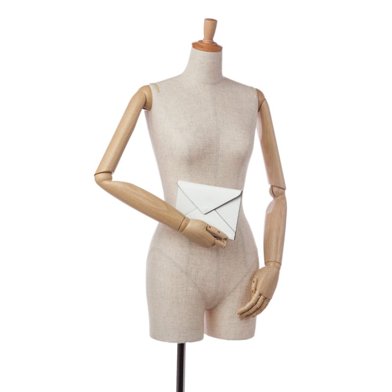 Louis Vuitton Envelope Clutch Electric White Epi - Logoexplore - Image 5