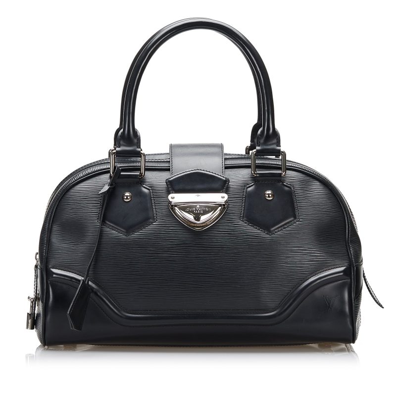 Louis Vuitton Bowling Montaigne GM Black Epi - Logoexplore