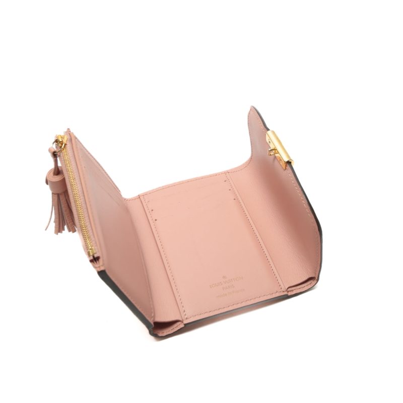 LOUIS VUITTON Croisette Compact Wallet-Damier Ebene w/ Magnolia - Logoexplore - Image 9