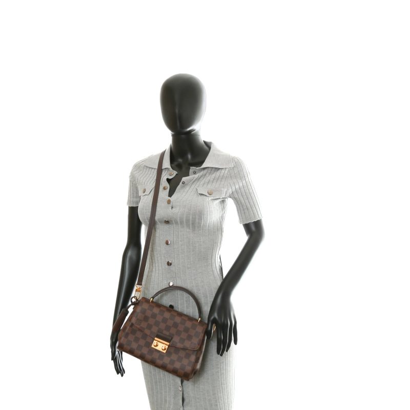 LOUIS VUITTON Croisette Top Handle Bag Damier Ebene - Logoexplore - Image 2
