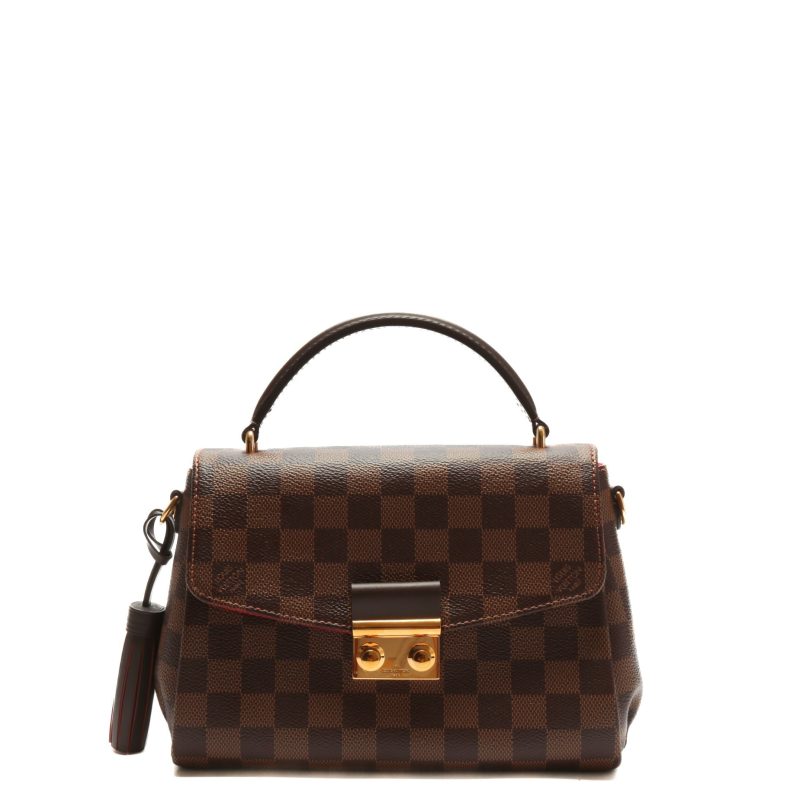 LOUIS VUITTON Croisette Top Handle Bag Damier Ebene - Logoexplore