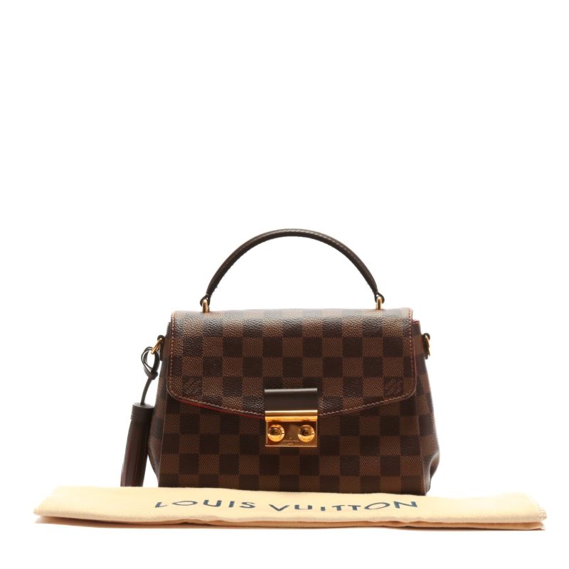 LOUIS VUITTON Croisette Top Handle Bag Damier Ebene - Logoexplore - Image 6