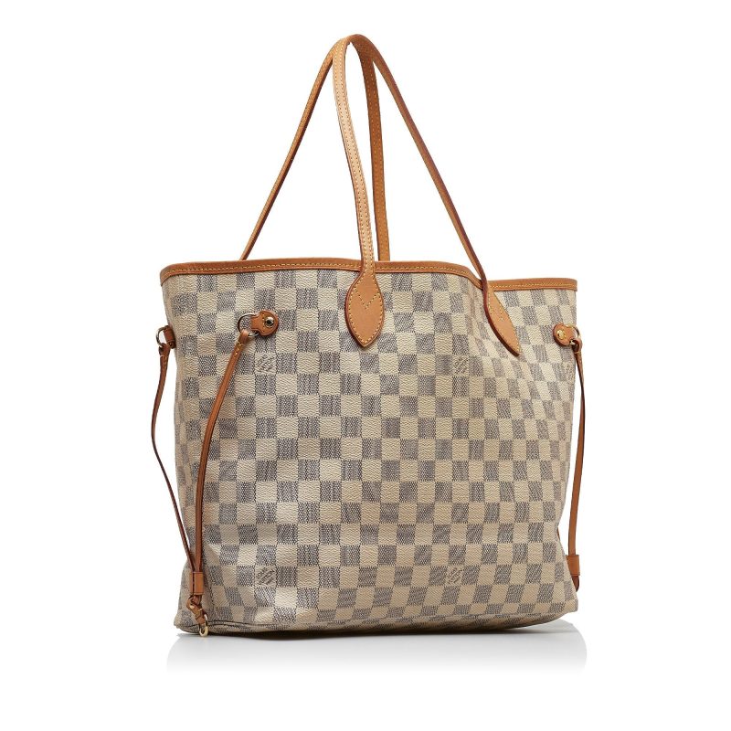 LOUIS VUITTON Damier Azur Neverfull MM Tote Bag - Logoexplore - Image 2