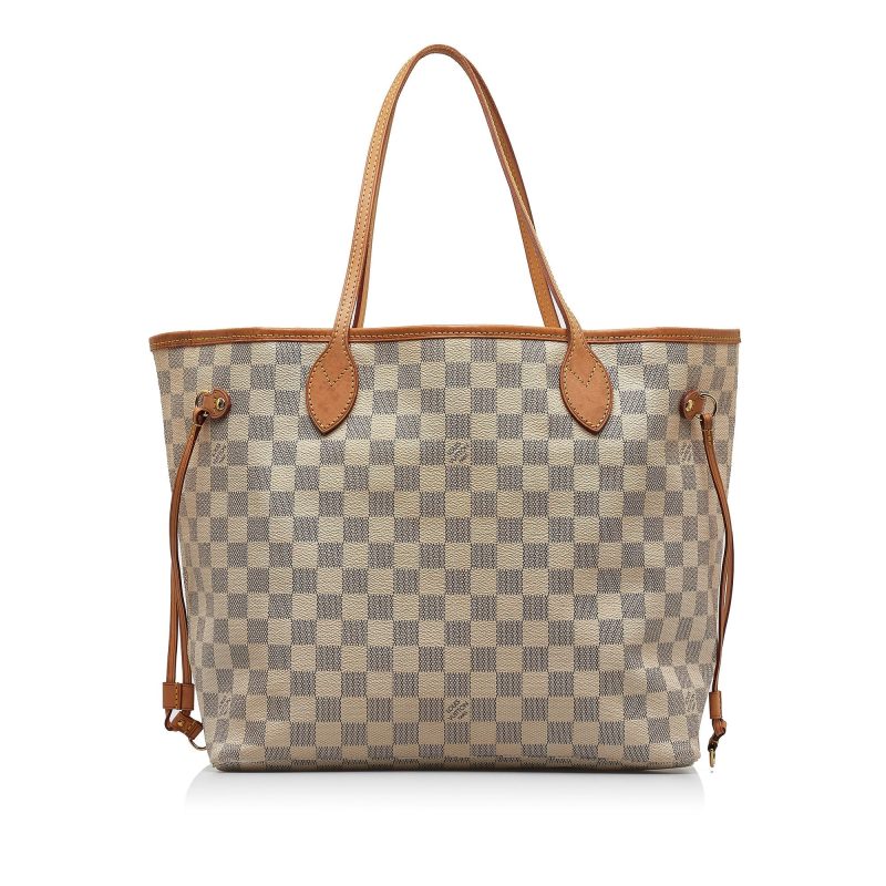 LOUIS VUITTON Damier Azur Neverfull MM Tote Bag - Logoexplore - Image 3