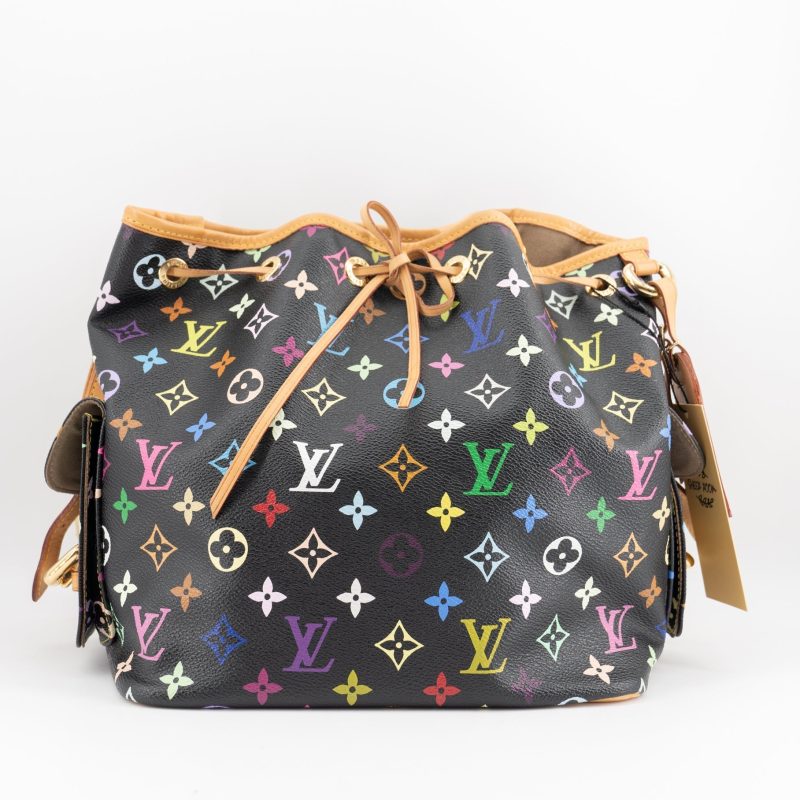 Louis Vuitton Black Monogram Multicolor Petit Noe Bag - Logoexplore - Image 5