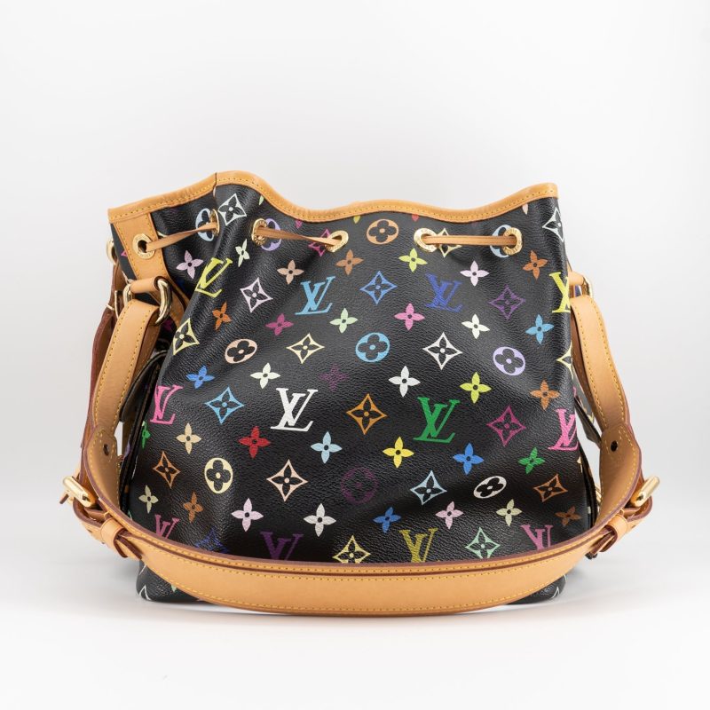 Louis Vuitton Black Monogram Multicolor Petit Noe Bag - Logoexplore - Image 6