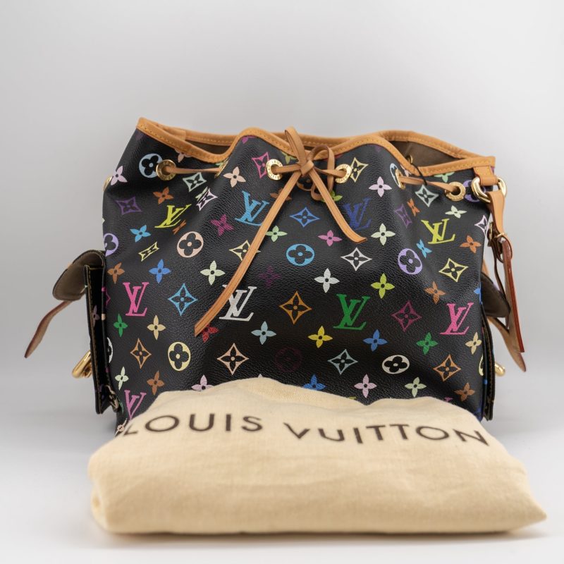 Louis Vuitton Black Monogram Multicolor Petit Noe Bag - Logoexplore - Image 7