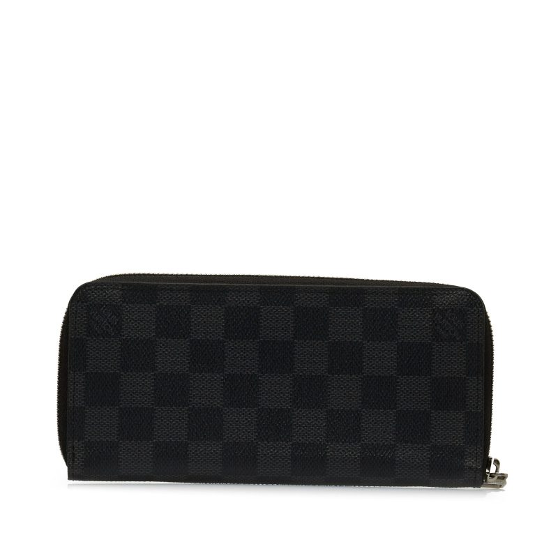 LOUIS VUITTON Damier Graphite Vertical Zippy Wallet Long Wallets - Logoexplore - Image 3