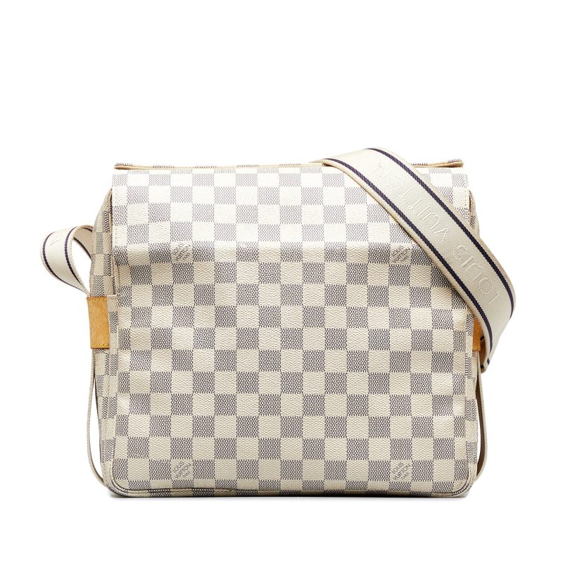 LOUIS VUITTON Damier Azur Naviglio Crossbody Bag - Logoexplore