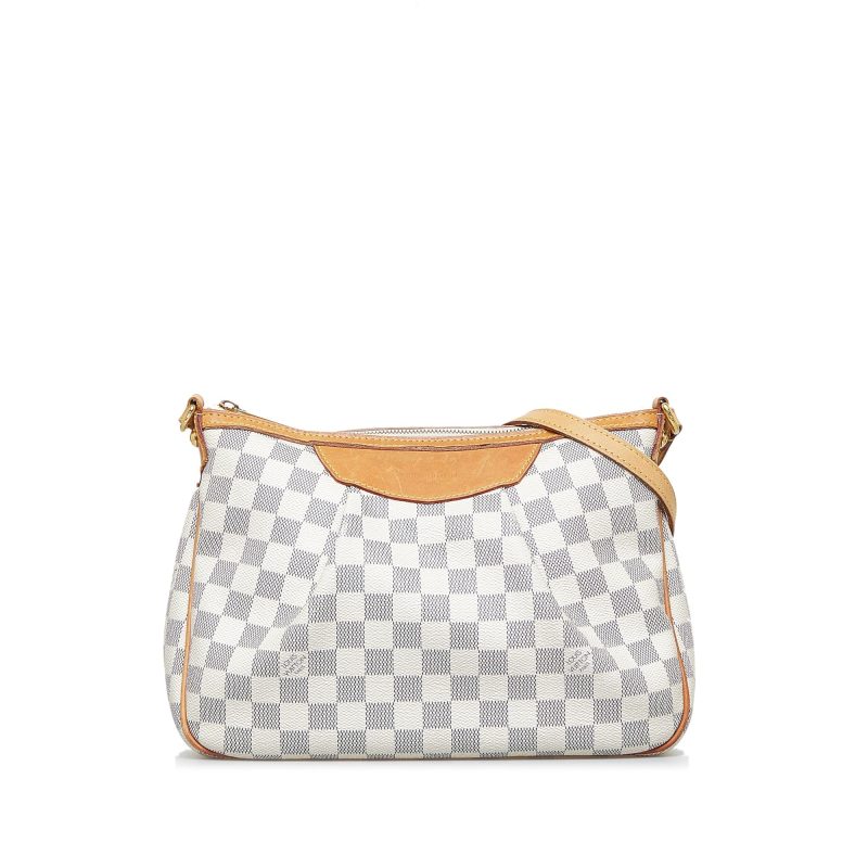 LOUIS VUITTON Damier Azur Siracusa PM Crossbody Bag - Logoexplore