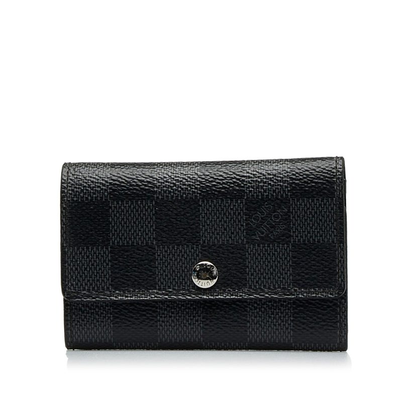 LOUIS VUITTON Damier Graphite 6 Key Holder - Logoexplore