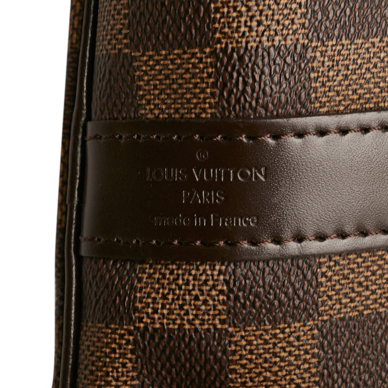 LOUIS VUITTON Damier Ebene Keepall Bandouliere 55 Brown - Logoexplore - Image 8