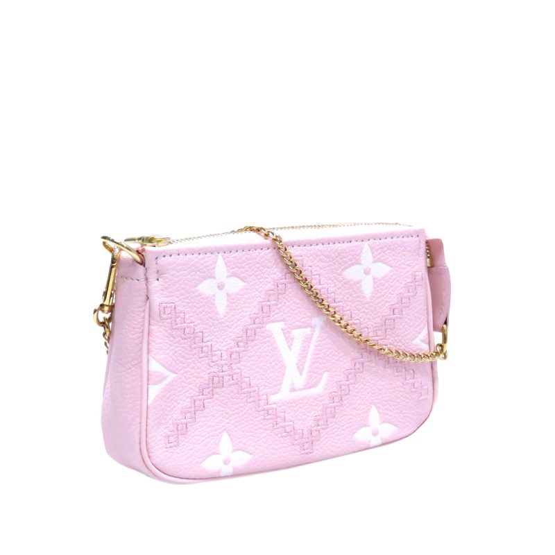 Louis Vuitton Broderies Pochette Accessoires Mini Pink Giant Monogram Empreinte - Logoexplore - Image 3