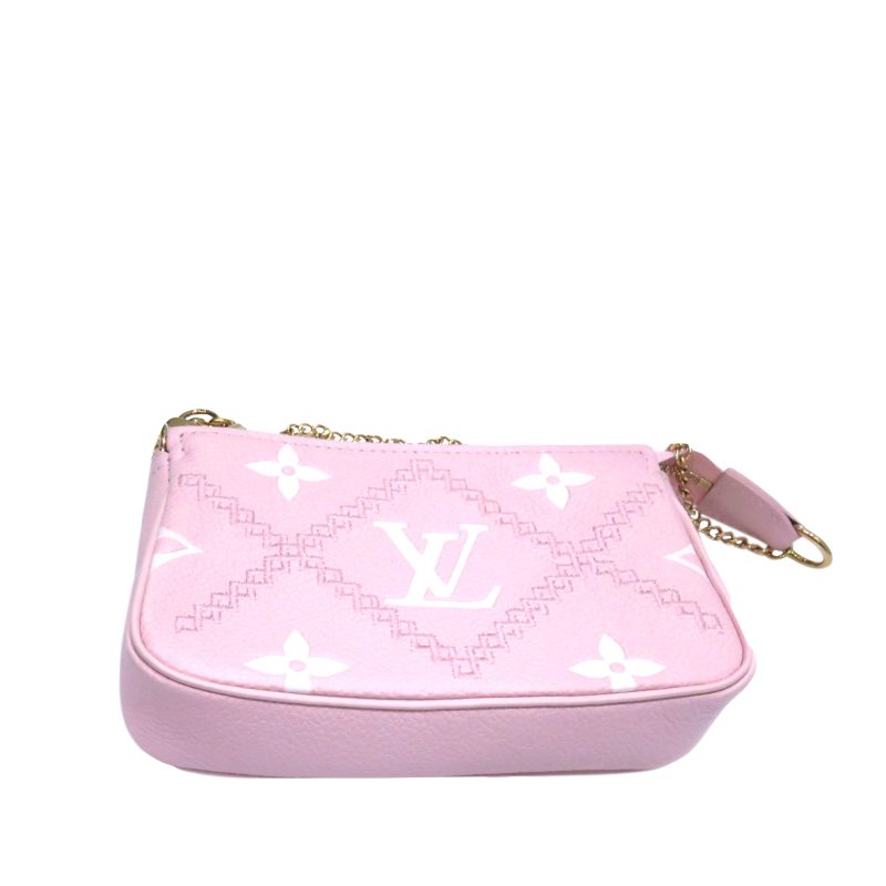 Louis Vuitton Broderies Pochette Accessoires Mini Pink Giant Monogram Empreinte - Logoexplore - Image 5