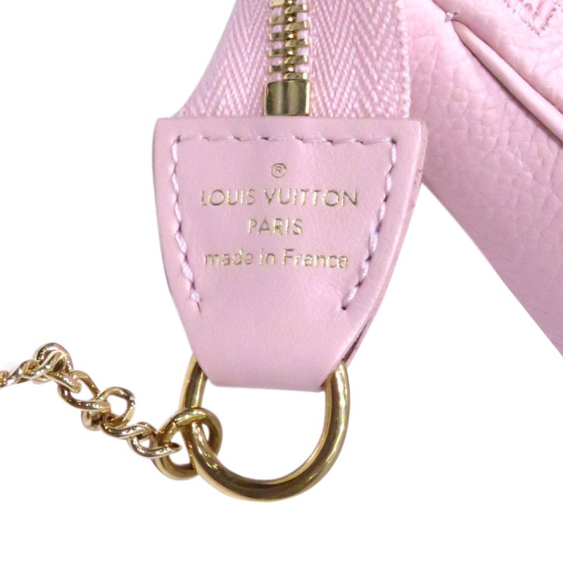 Louis Vuitton Broderies Pochette Accessoires Mini Pink Giant Monogram Empreinte - Logoexplore - Image 7