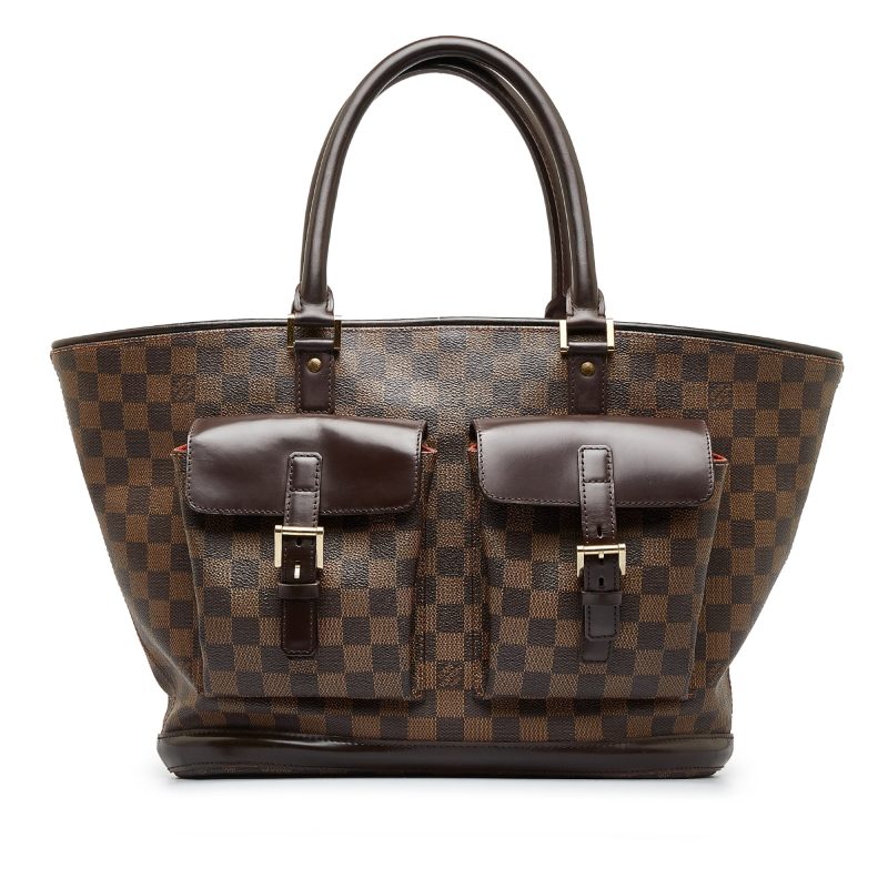 LOUIS VUITTON Damier Ebene Manosque GM Tote Bag - Logoexplore