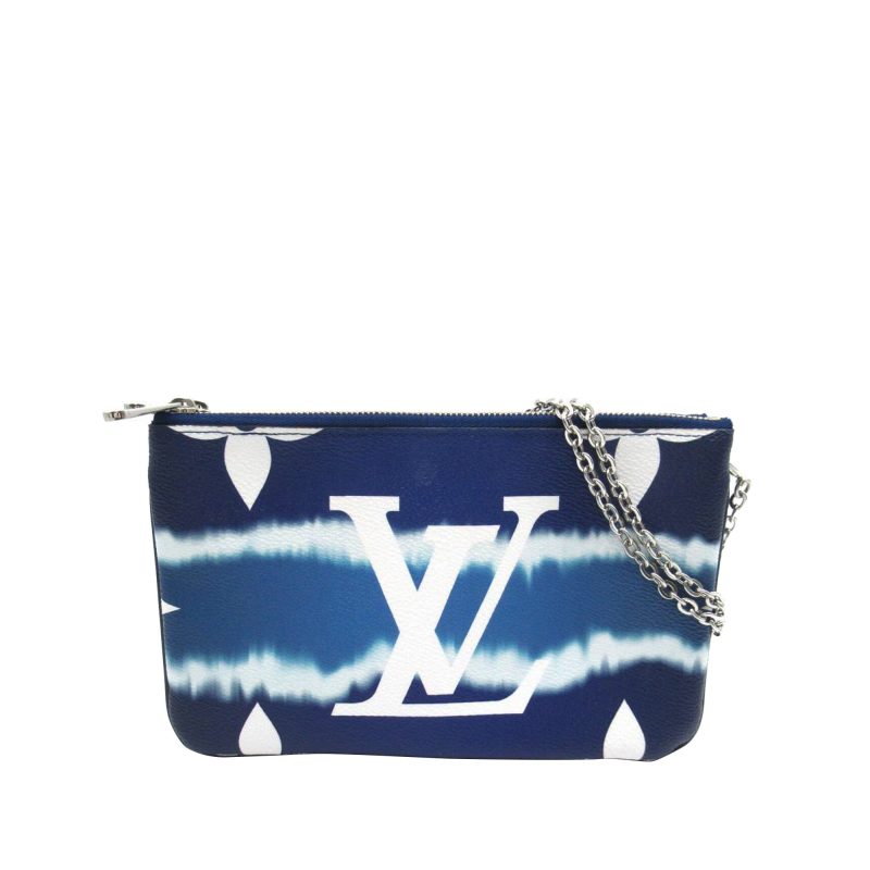 Louis Vuitton Double Zip Pochette Monogram Giant Escale Canvas - Logoexplore