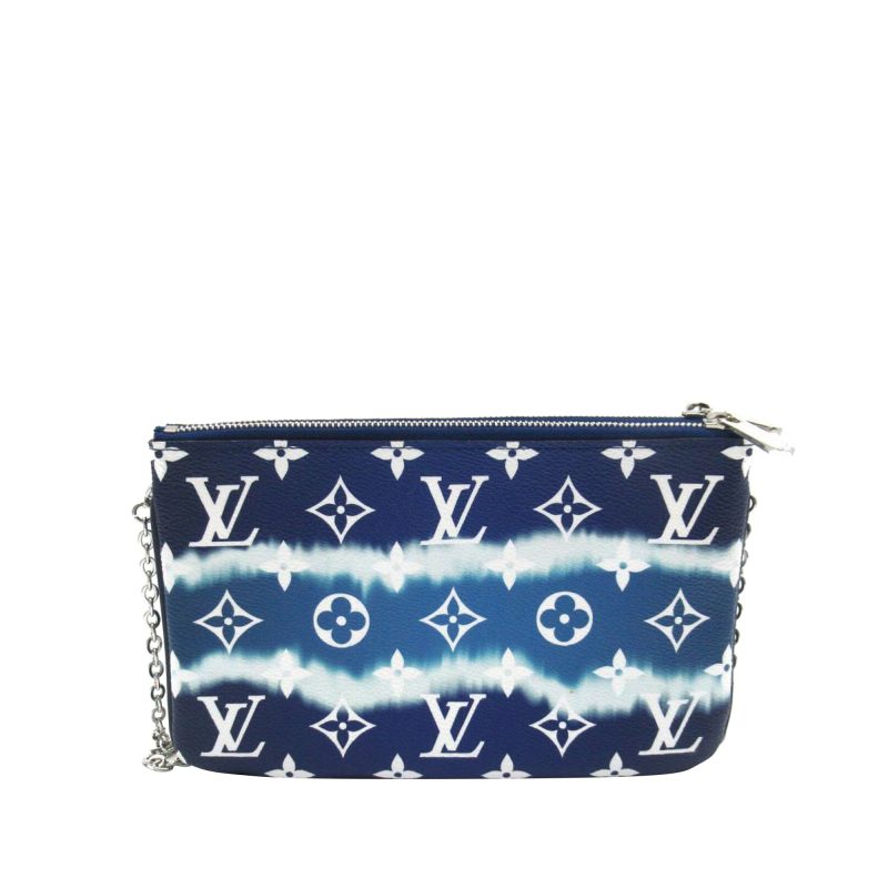Louis Vuitton Double Zip Pochette Monogram Giant Escale Canvas - Logoexplore - Image 3