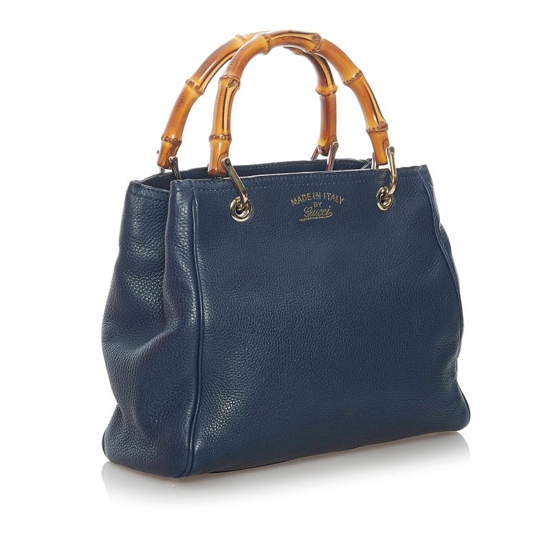 Gucci Bamboo Shopper Leather Satchel - Logoexplore - Image 2
